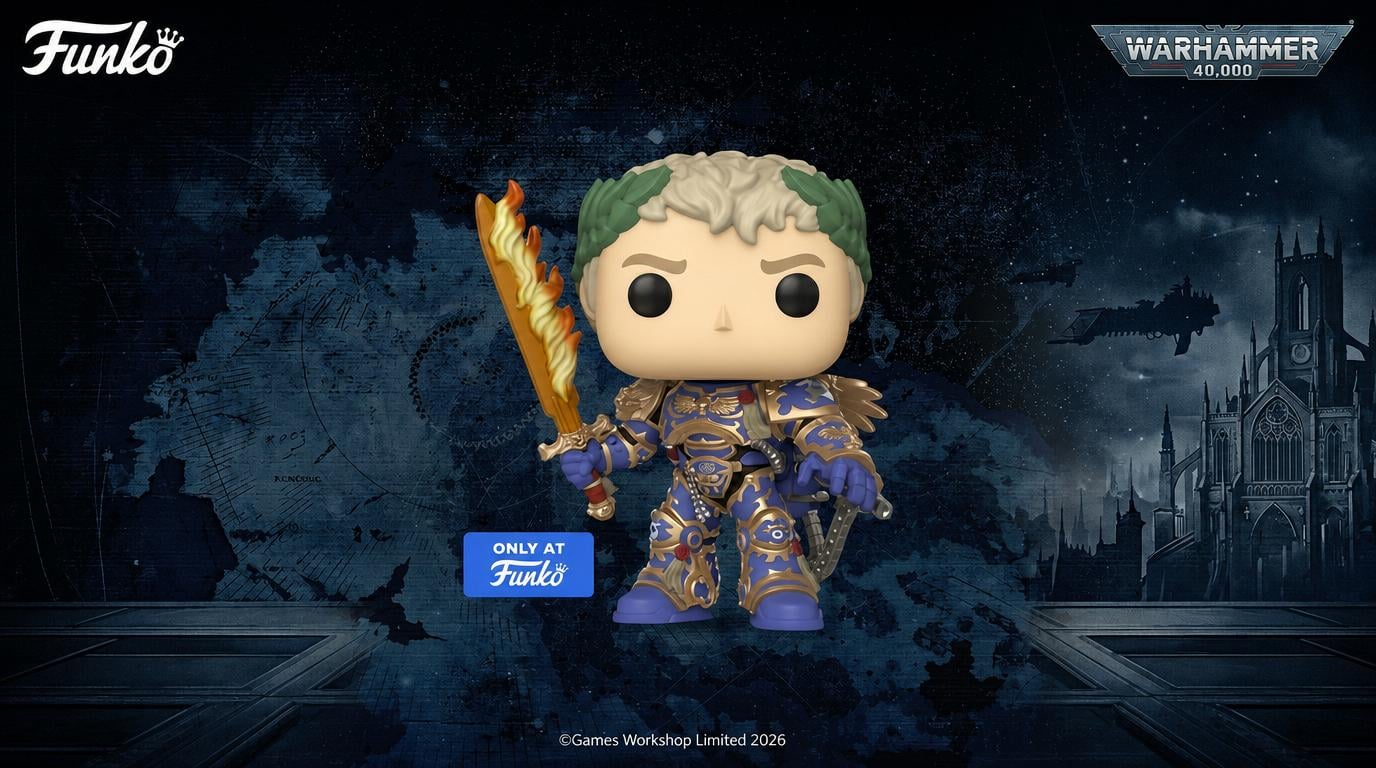 Funko POP! Roboute Guilliman z płonącym mieczem — Warhammer 40,000, Only at Funko